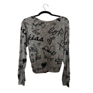 Modern Lux Gray Long Sleeve Top